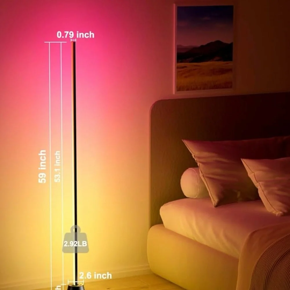 LED Corner Floor Lamp for Home Parties